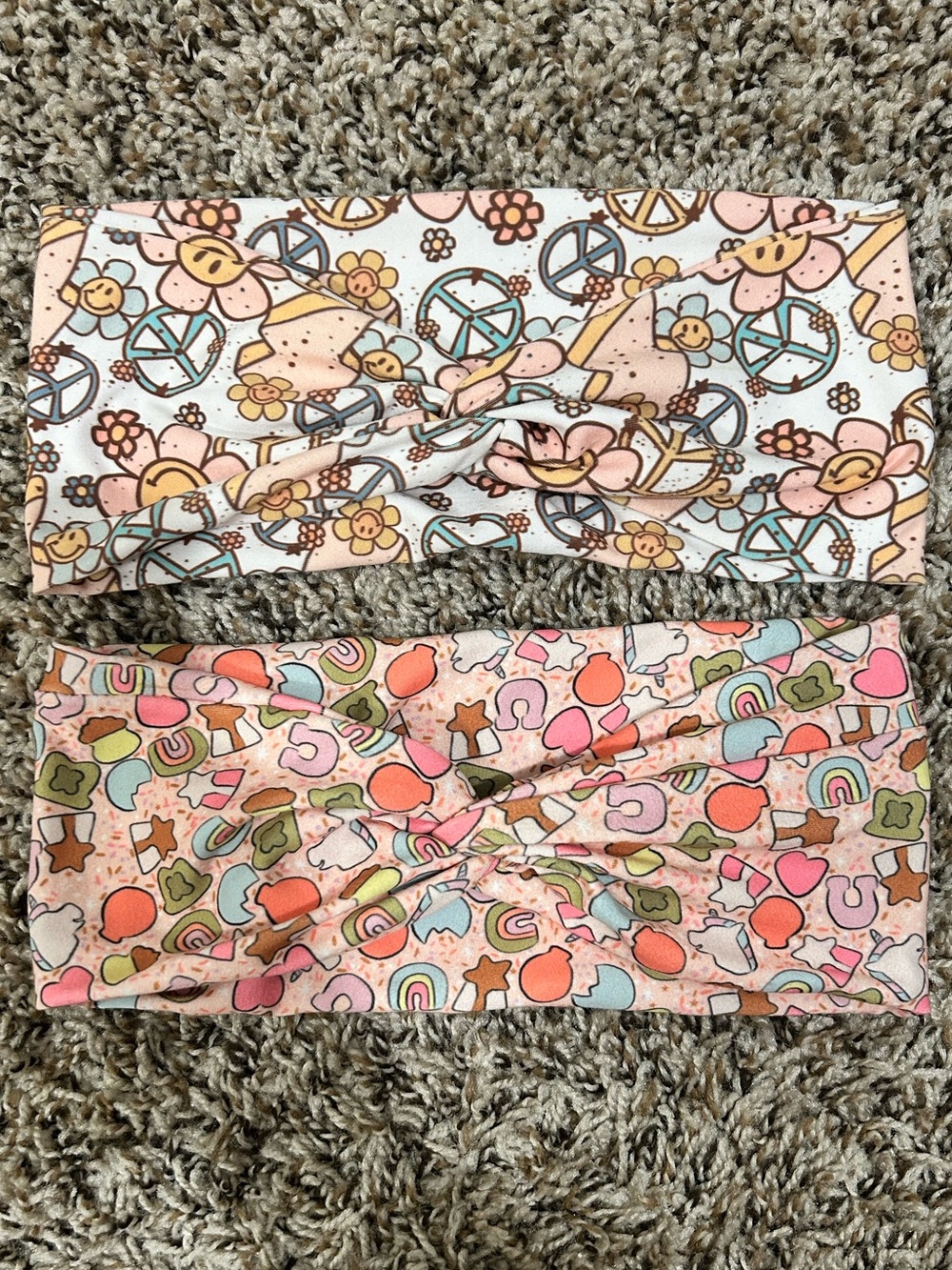 Knotted fabric headbands (2)